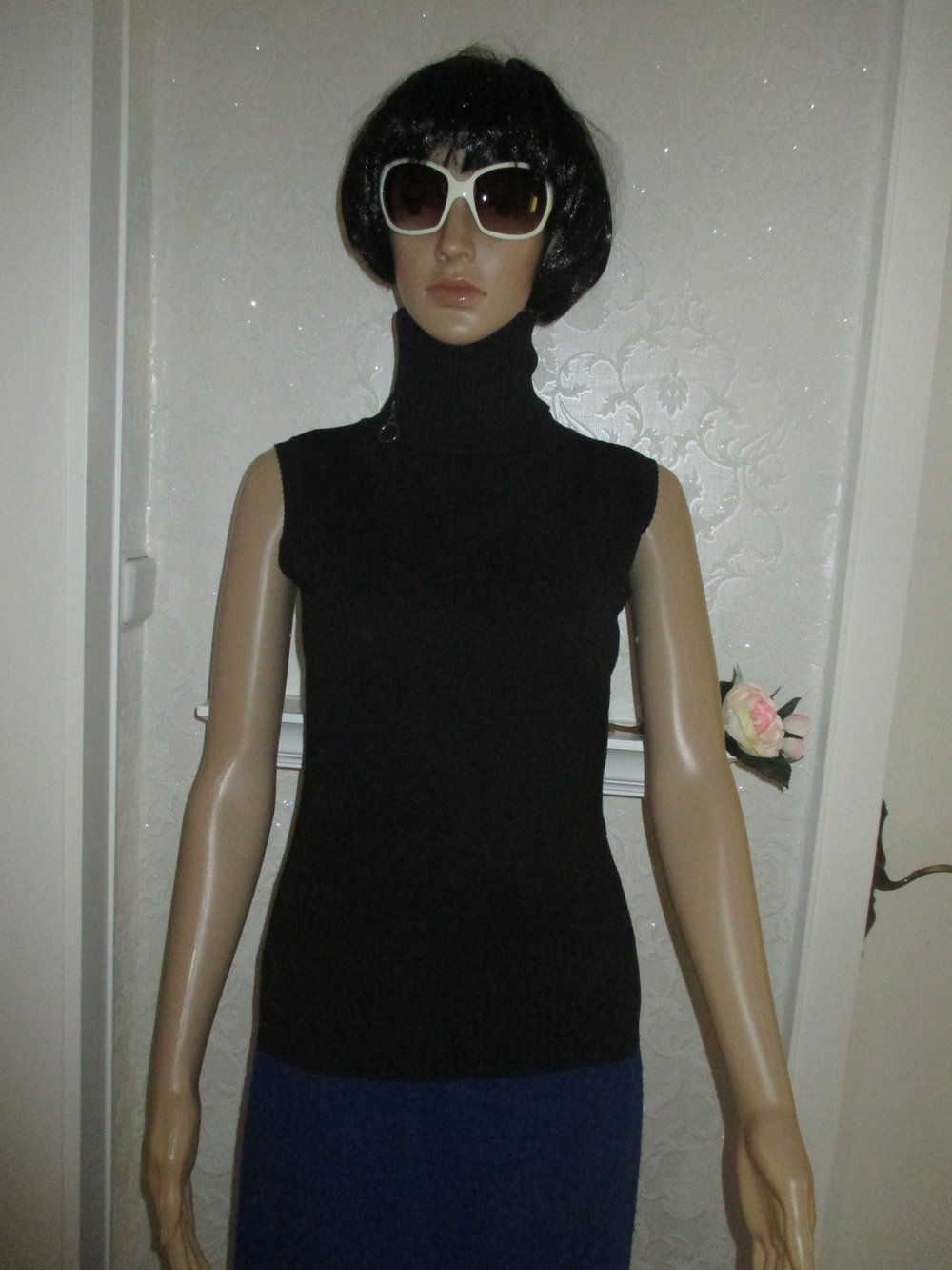 NEUw Variabel tragbarer Feinstrick Rollkragen Pullover Rolli 