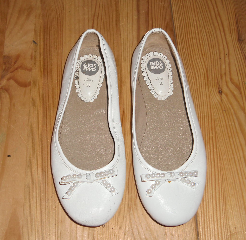 Gioseppo-weiße echt Leder Ballerina Gr.38  