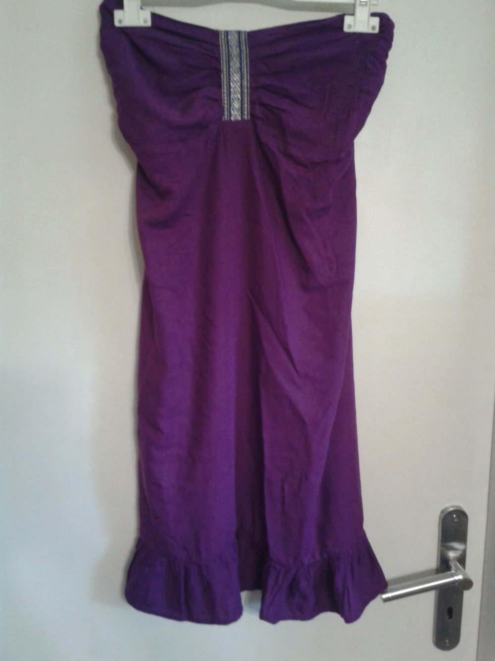 Kleid Trägerlos lila