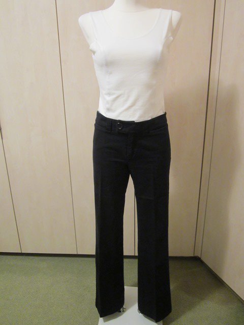 Schwarze Bootcut Hüfthose