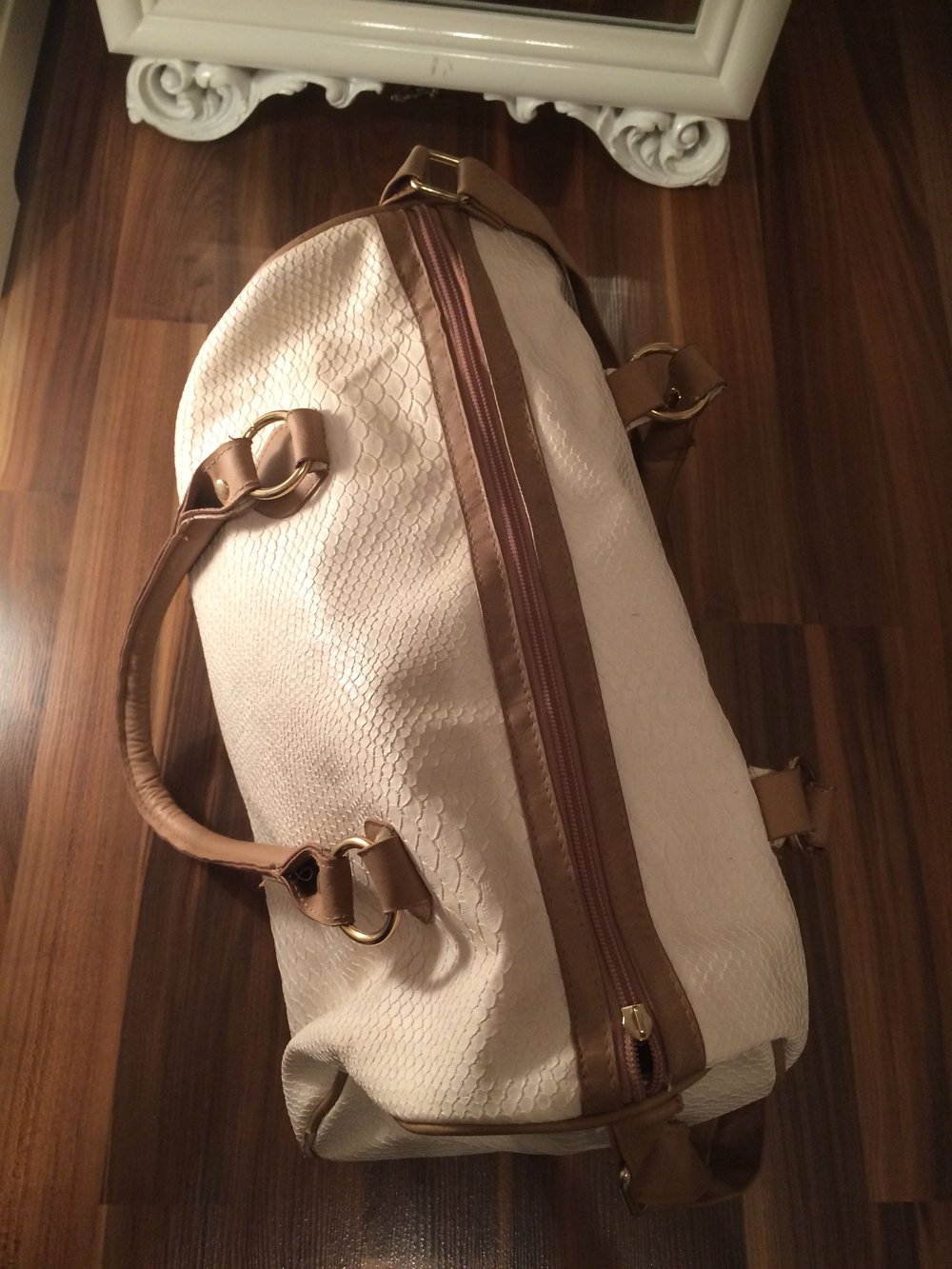 Handtasche beige/braun