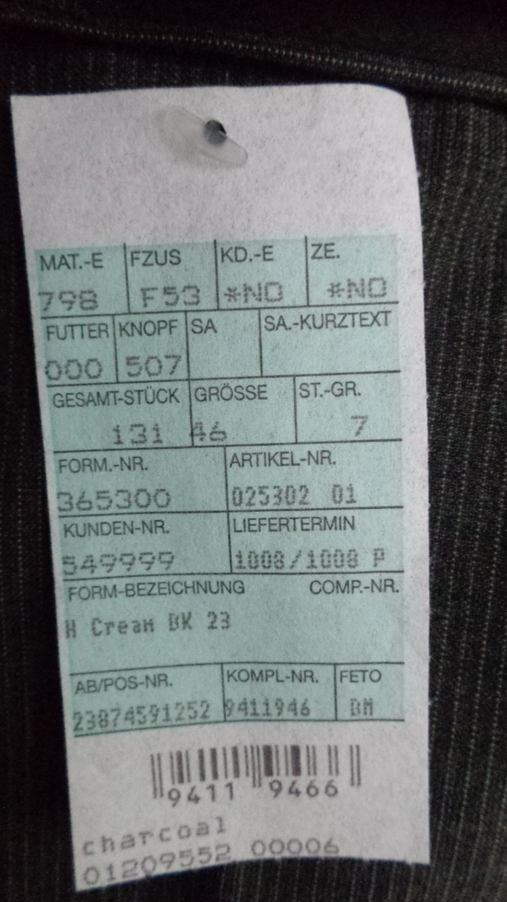 Sportlicher Anzug neu