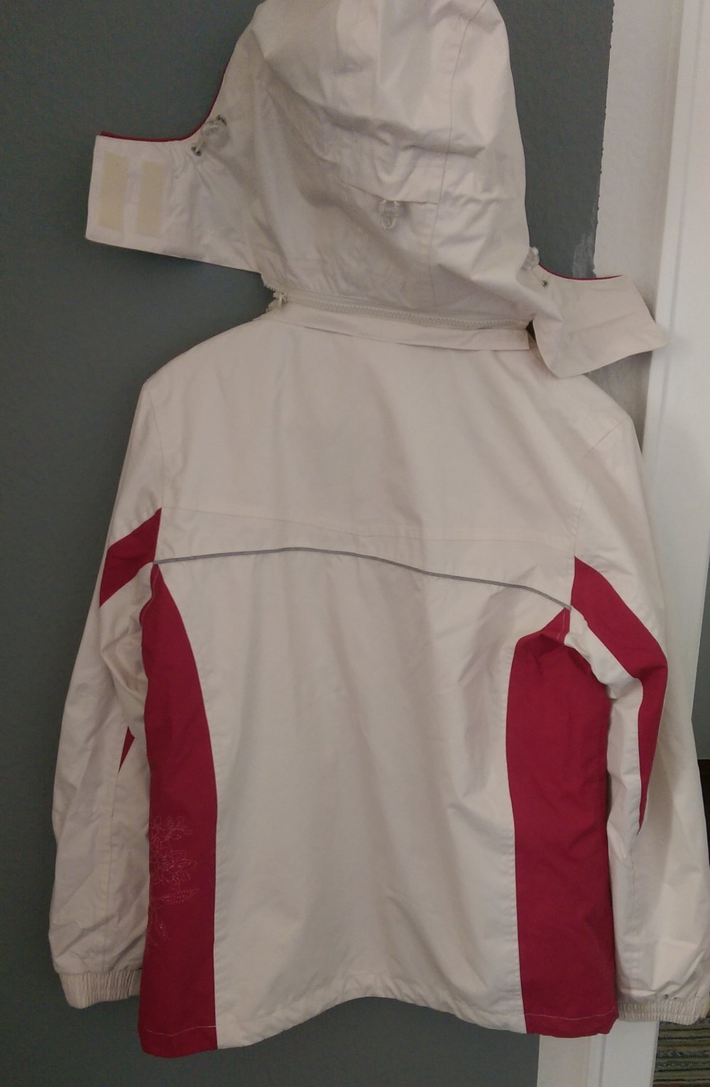 2-teilige weiß/rosa Tchibo Funktionsjacke