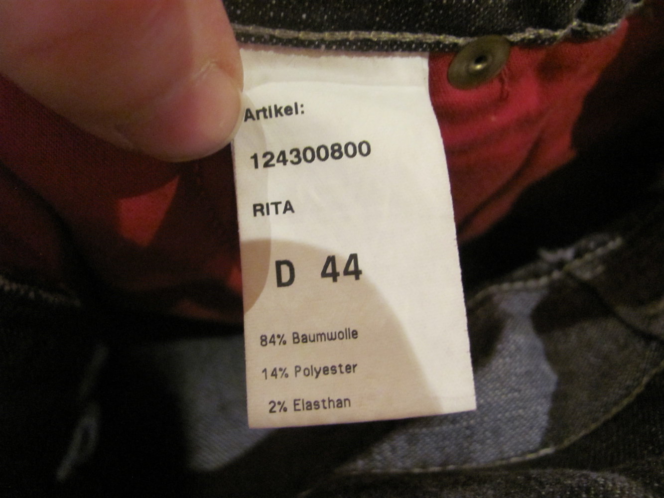 Jeans Hose Jeanshose Größe 44