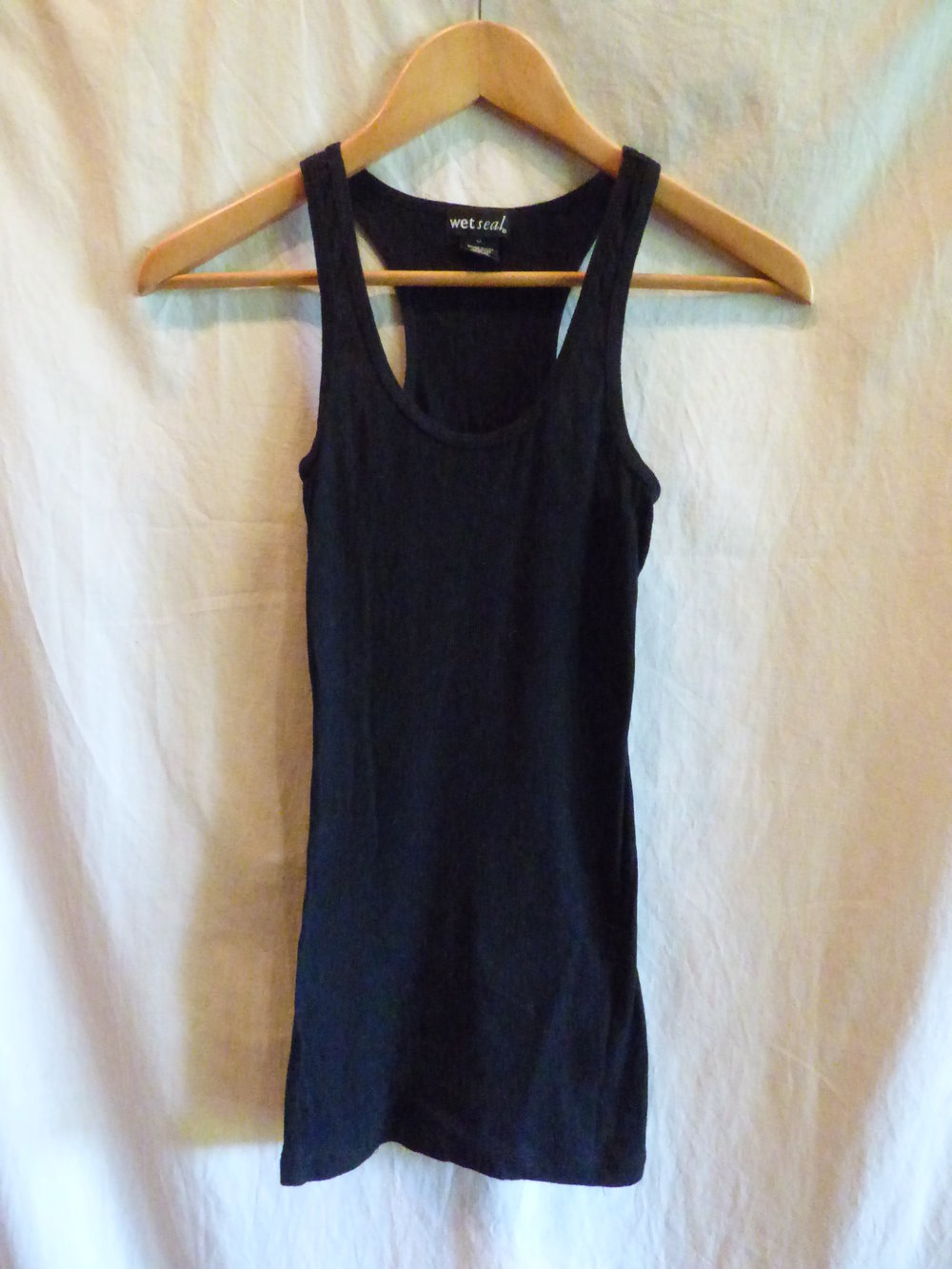 Hübsches schwarzes Rippentop