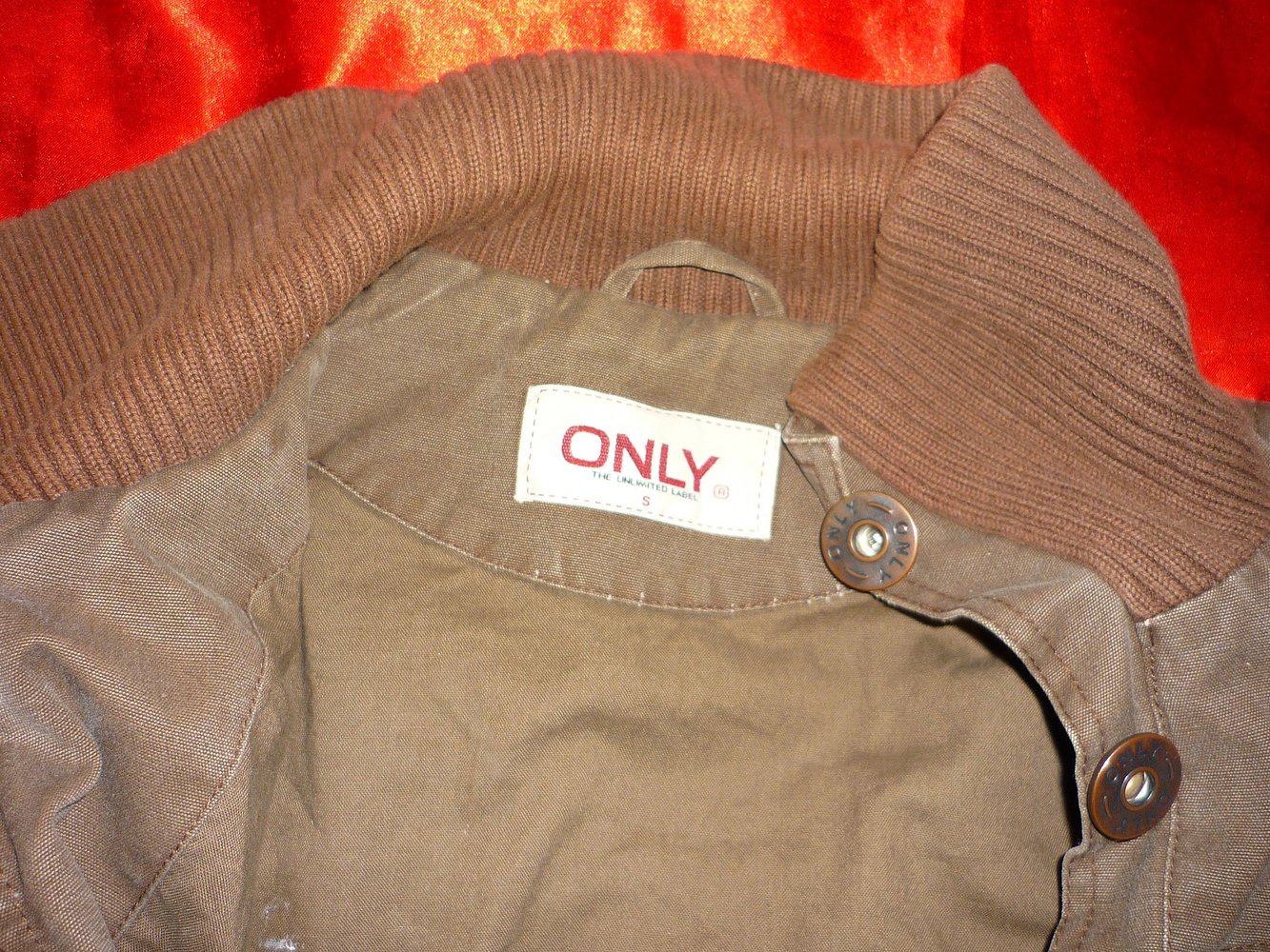 Jacke - XS S M 34 36  - braun vintage coate parka jeans dust jacket 100%Baumwolle