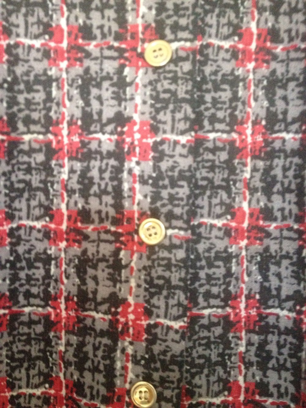 Exklusive Vintage 3/4 Armel Bluse 