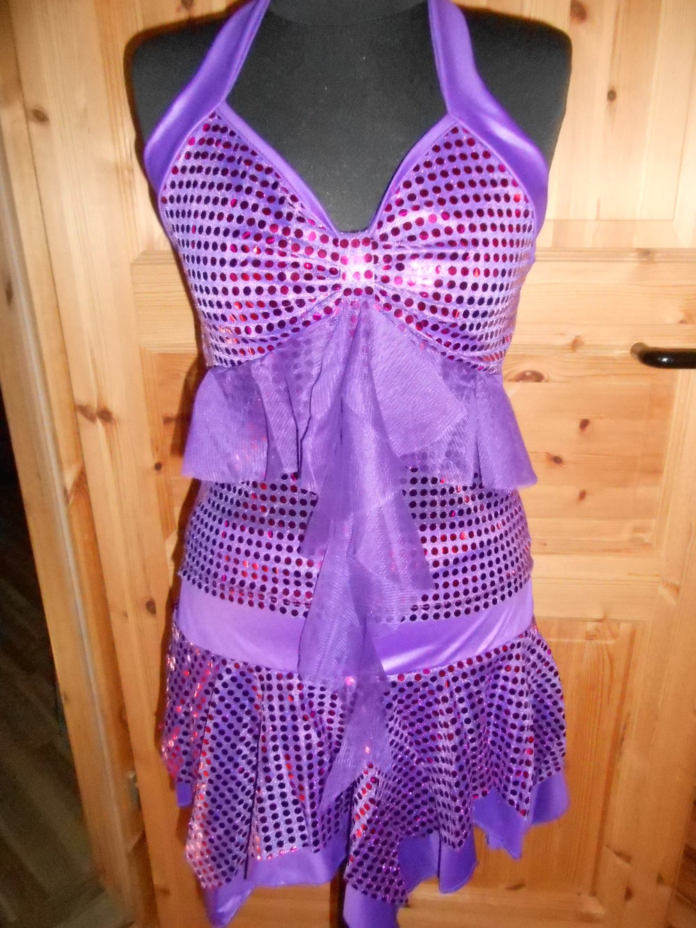 Kostüm lila Cheerleader 146/170 Cosplay 2-teilig +++Neu+++