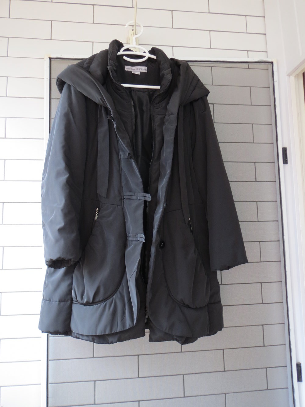 Jacke, Kurzmantel, Gr.44/L, schwarz