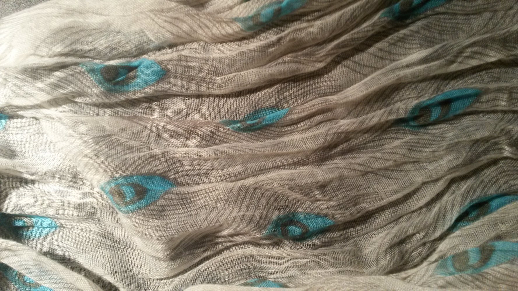 Schal/Tuch Pfauenfedern