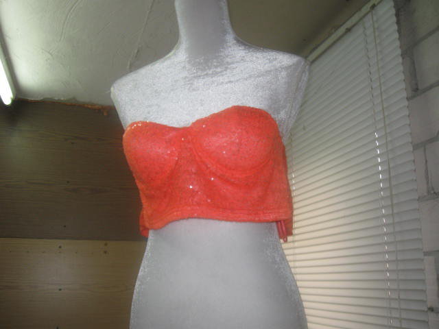 *** Ital. Top ~ Pailletten ~ Kurztop ~ Bauchfrei ***