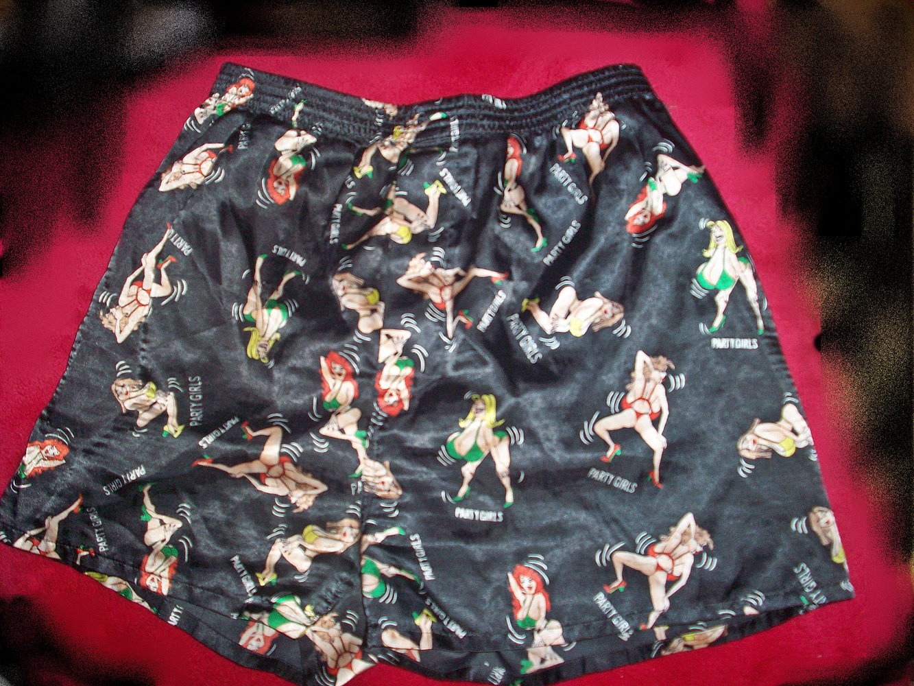 Satin Glanz Shorts Boxershorts Seide-Sexy Party Girl Gr. 6