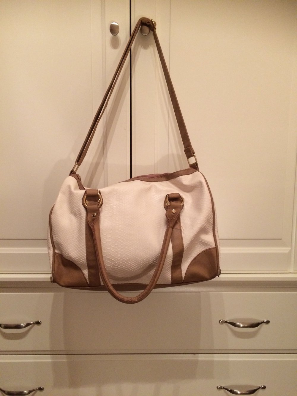 Handtasche beige/braun