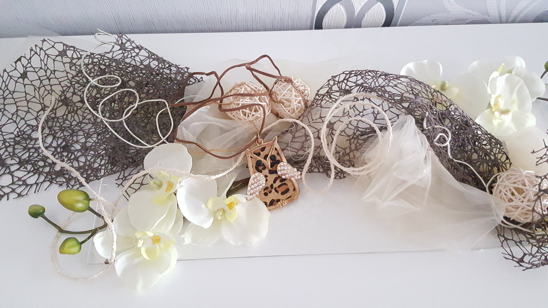 Süße Eulen Kette Leo Statementkette Strass Steine Gold