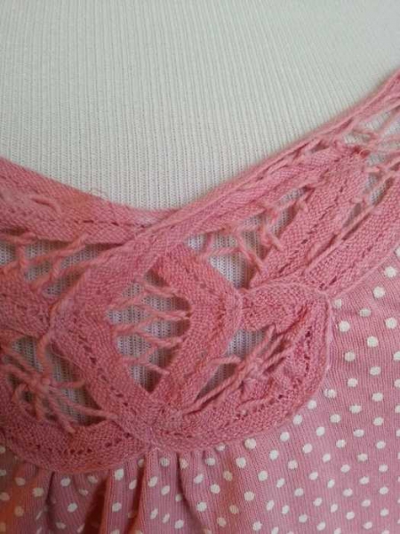 Edc by Esprit Top Hängerchen in rosé Dots Punkte Gr.M