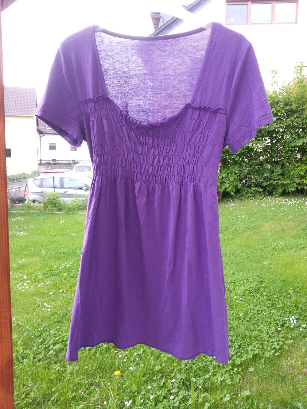 Shirt lila Basic noname Sommer