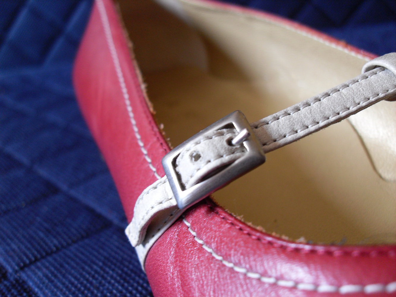 LARIO Schuhe Gr.37 neuwertige Ballerinas bicolor red SHOES