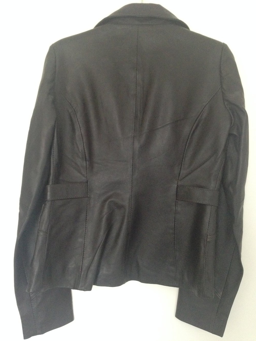 braune Lederjacke