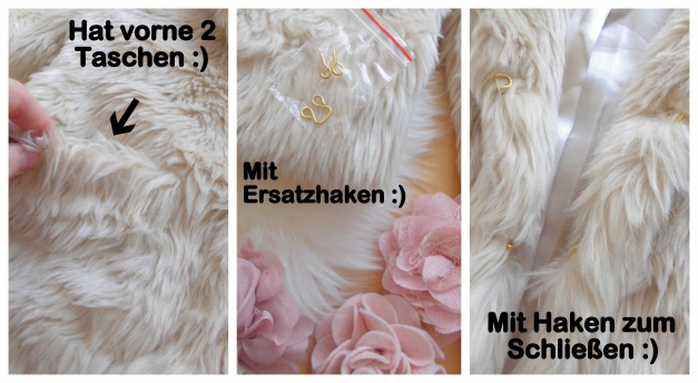 NEU Traumhafte helle Felljacke / Gr. 34