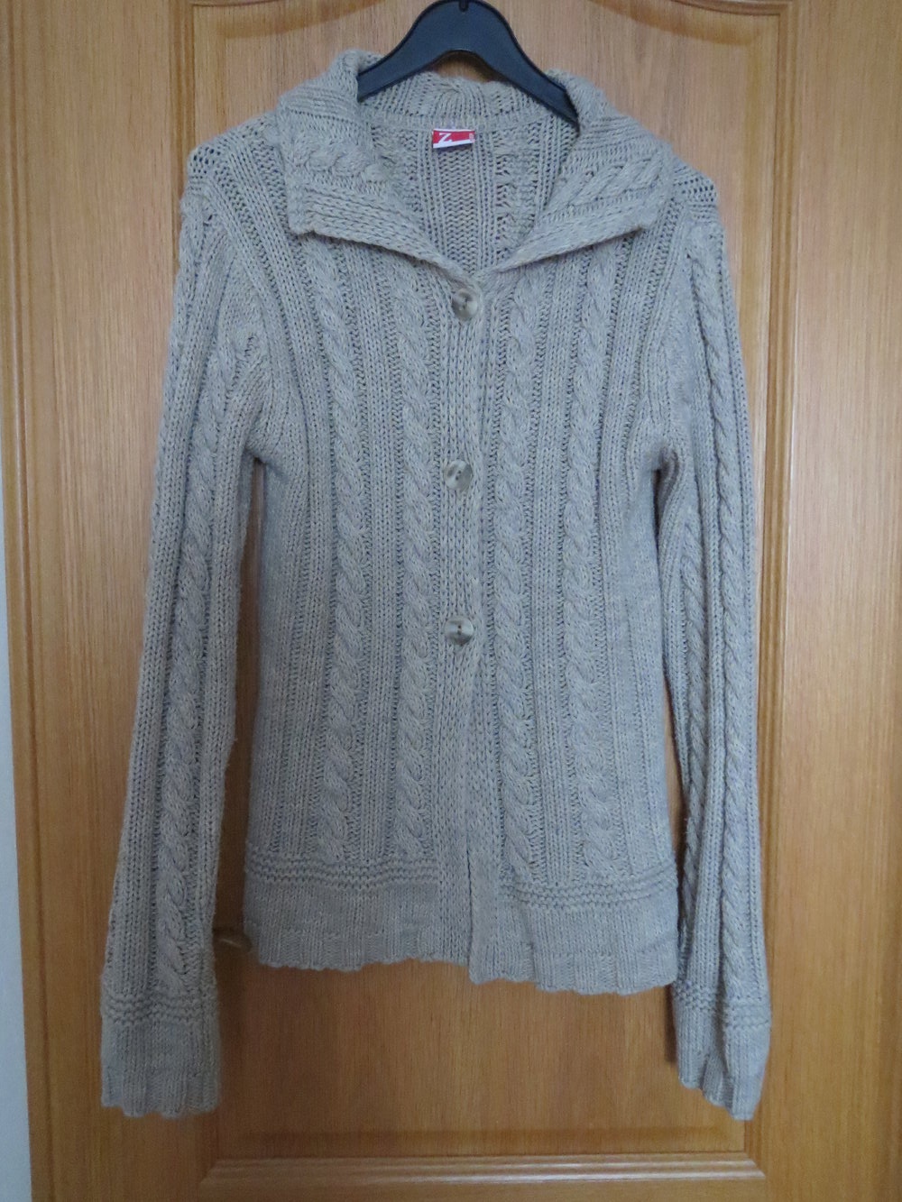 Strickjacke, Gr.40/M, beige
