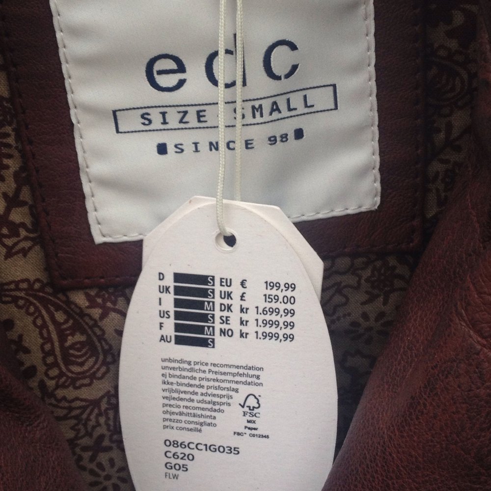 Lederjacke - Bikerjacke - neu - Esprit - edc