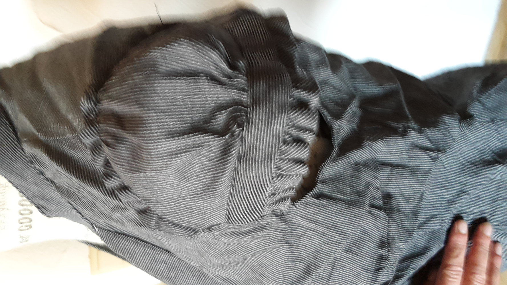 süße kurzärmlige Bluse schwarz weiß nadelstreifen