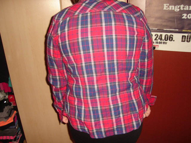 H&M L.o.g.g. Bluse Größe 42 KARIERT 