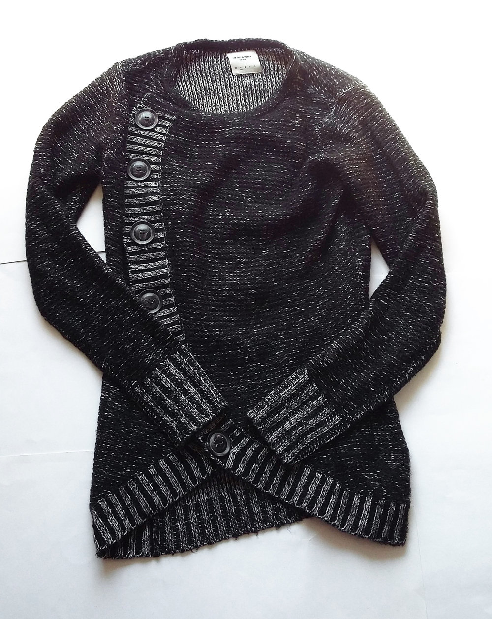 Strickjacke VERO MODA Gr. S / 38 Top Zustand schwarz grau