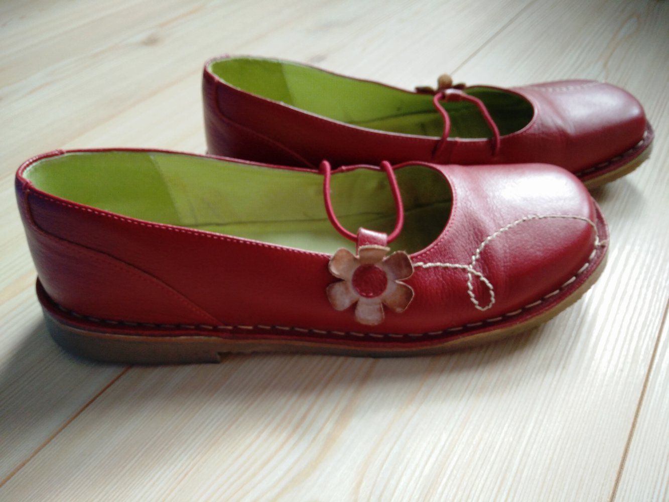 Schuhe von Hush Puppies,  rote Ballerinas, Größe 39