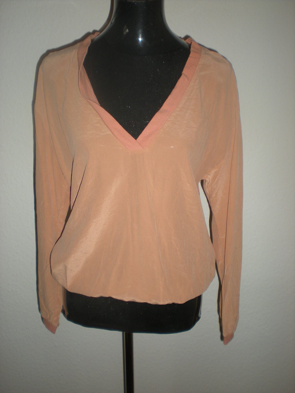 T-Shirt Shirt Longshirt Bluse Blusenshirt aus Seide und Viskose von edc in Gr. M 40