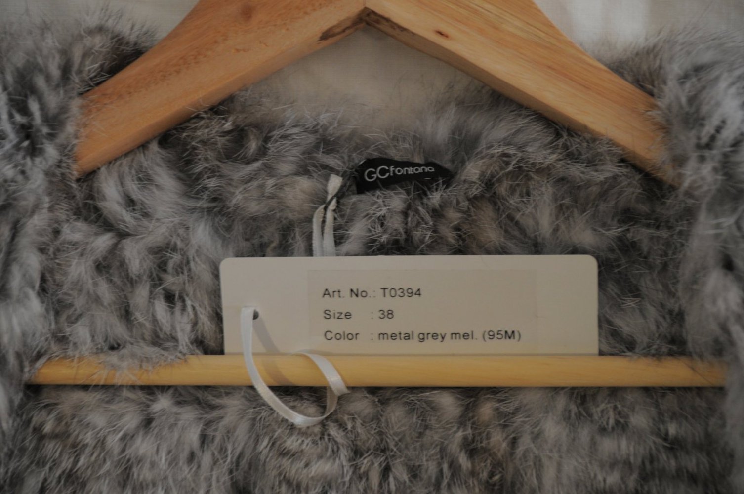 Graue GC Fontana Weste aus Tibet Lammfell