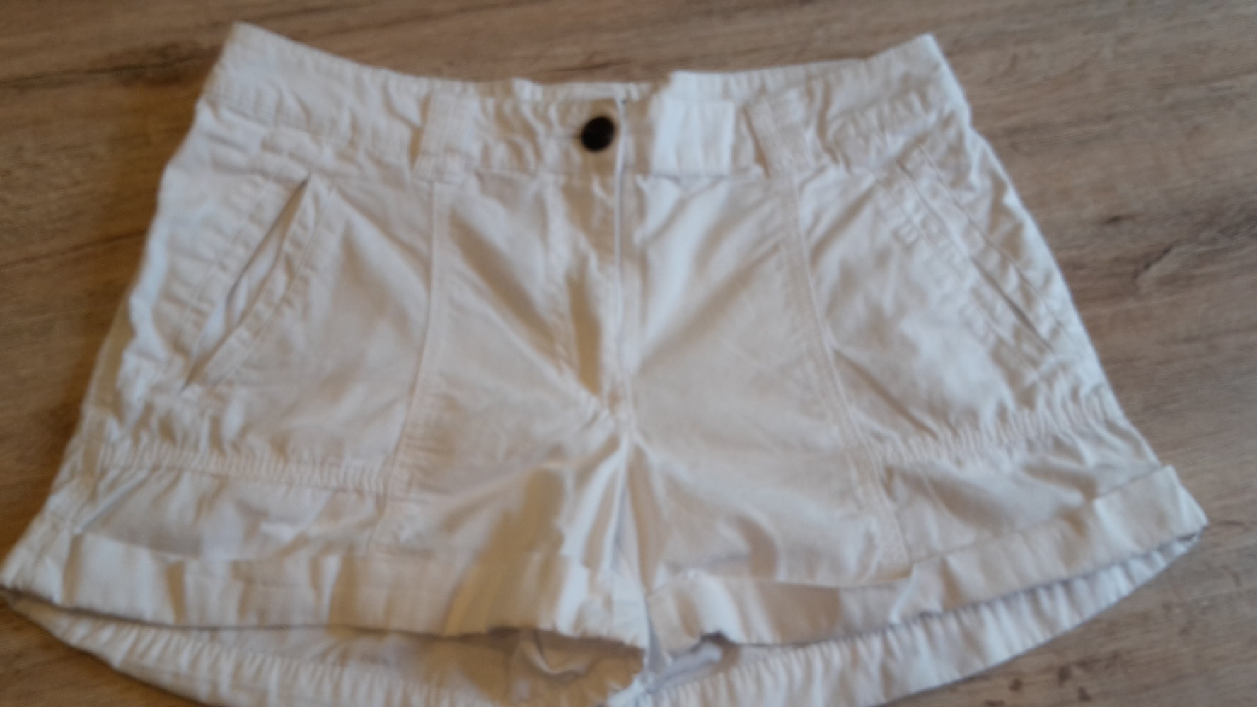 Weiße Hot Pants kurze Hose Sommer chic gr. 38
