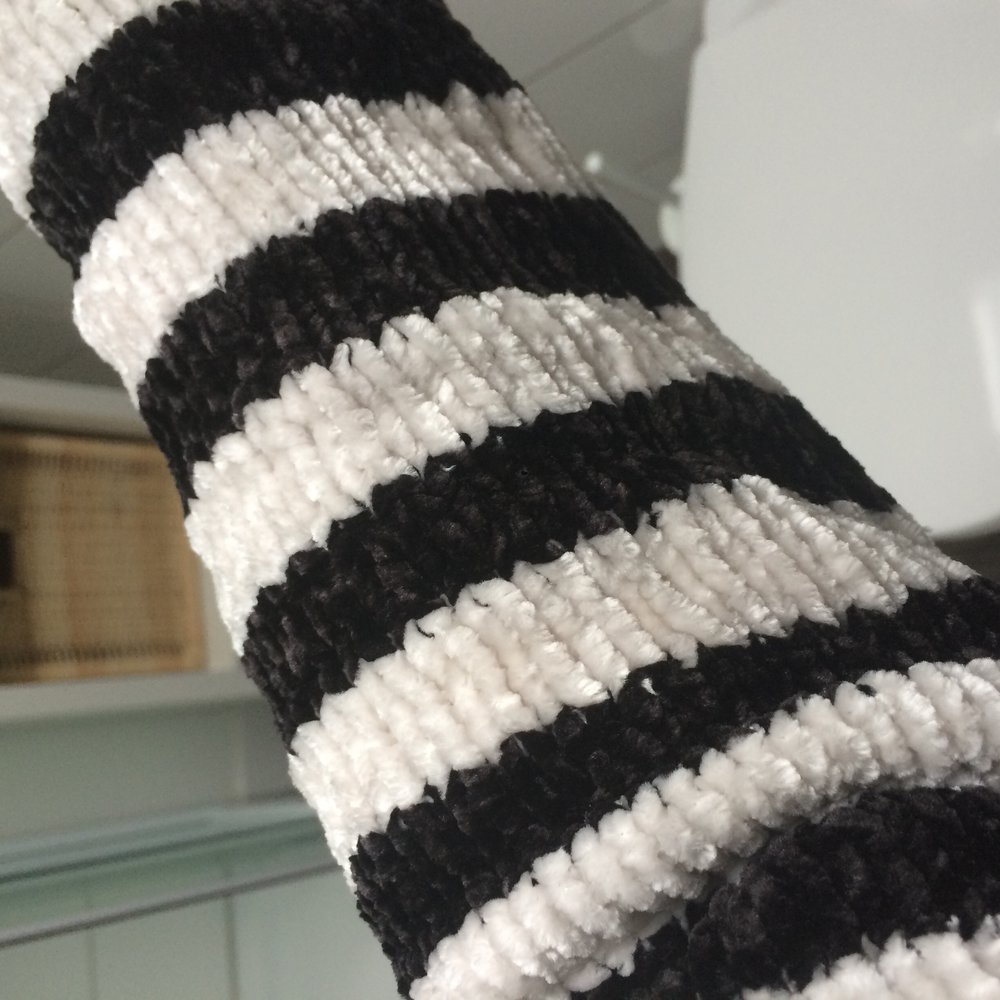 Zara chenille pullover gestreift 