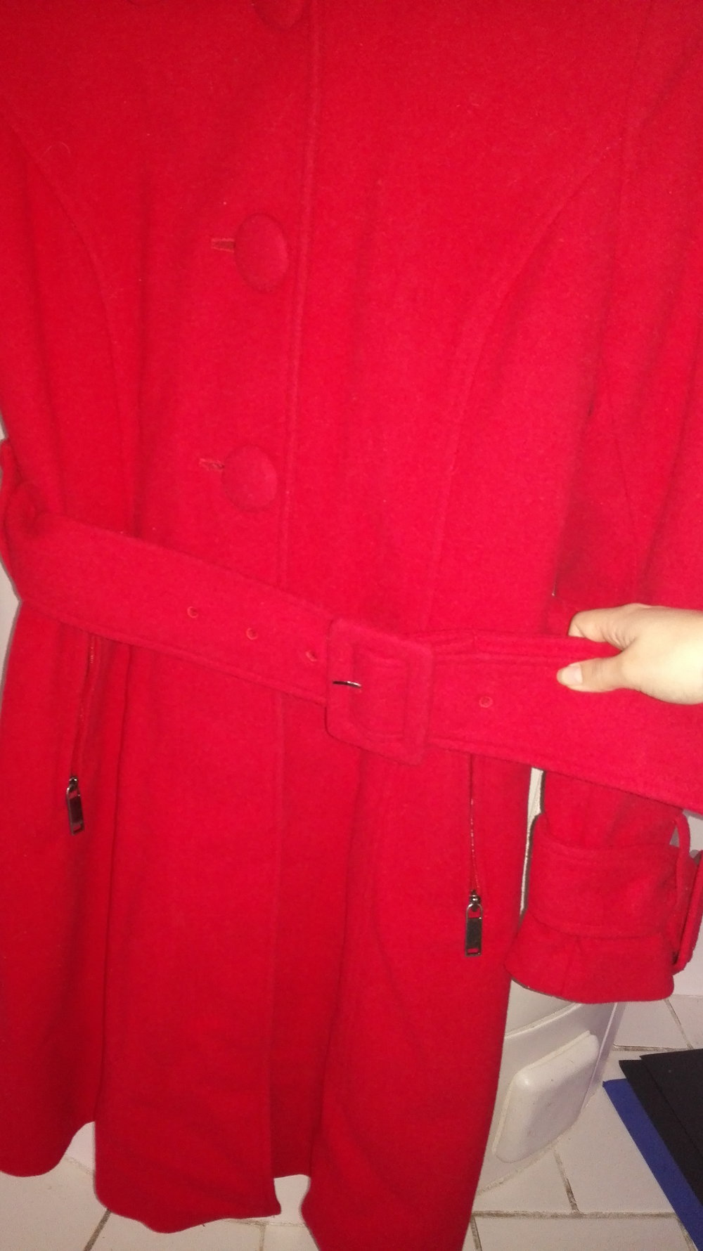 Roter Mantel für kalte Tage, 38/40