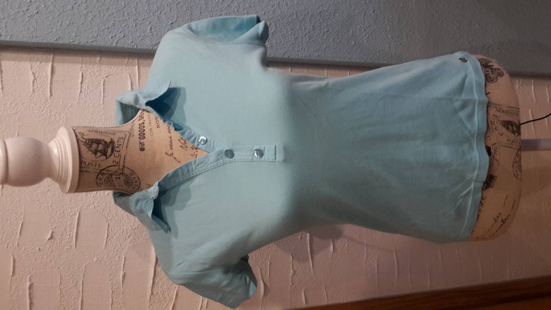 Street One Tshirt Gr.40/M,türkis, blau, hellblau, Poloshirt Kragen