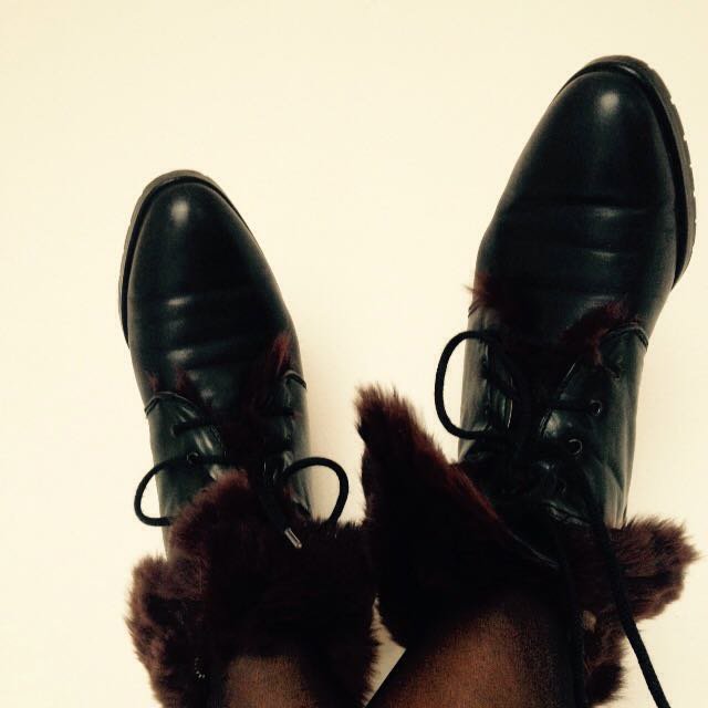 Exklusive Schwarz/Grün/Bordeuxrote Leder Schnürschuhe Stiefeletten 