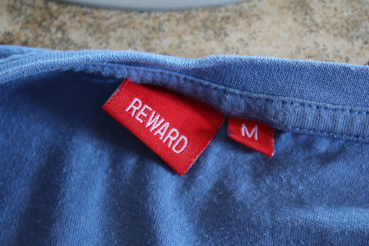 T-Shirt Party Animal von Reward vintage used hellblau Größe M