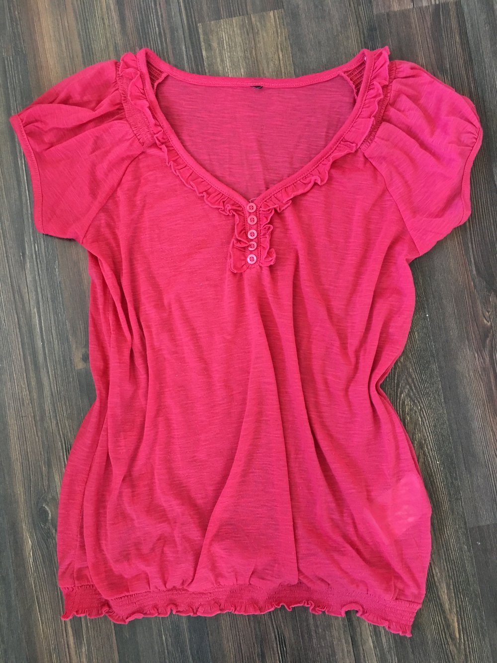 Pinkes T-Shirt Größe S/M