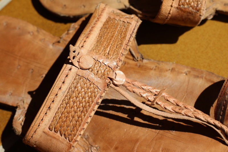 Jesuslatschen Latschen Sandalen Hippie Goa Vintage Classic Unisex Handgemacht aus Indien 100% Leder