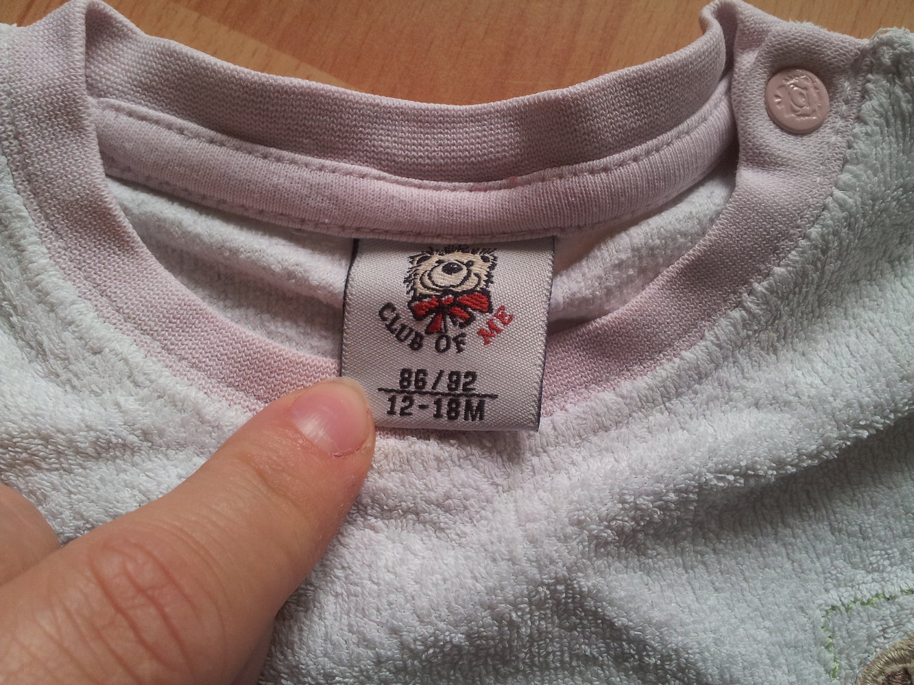 Pullover weiiß rosa Ente Blume Bär Teddy Gr. 86/92