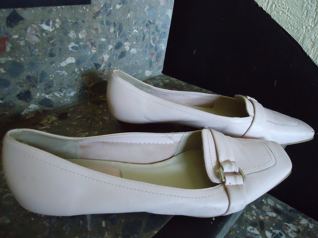 Leder Ballerina in rosa. Hübsch und bequem den ganzen Tag