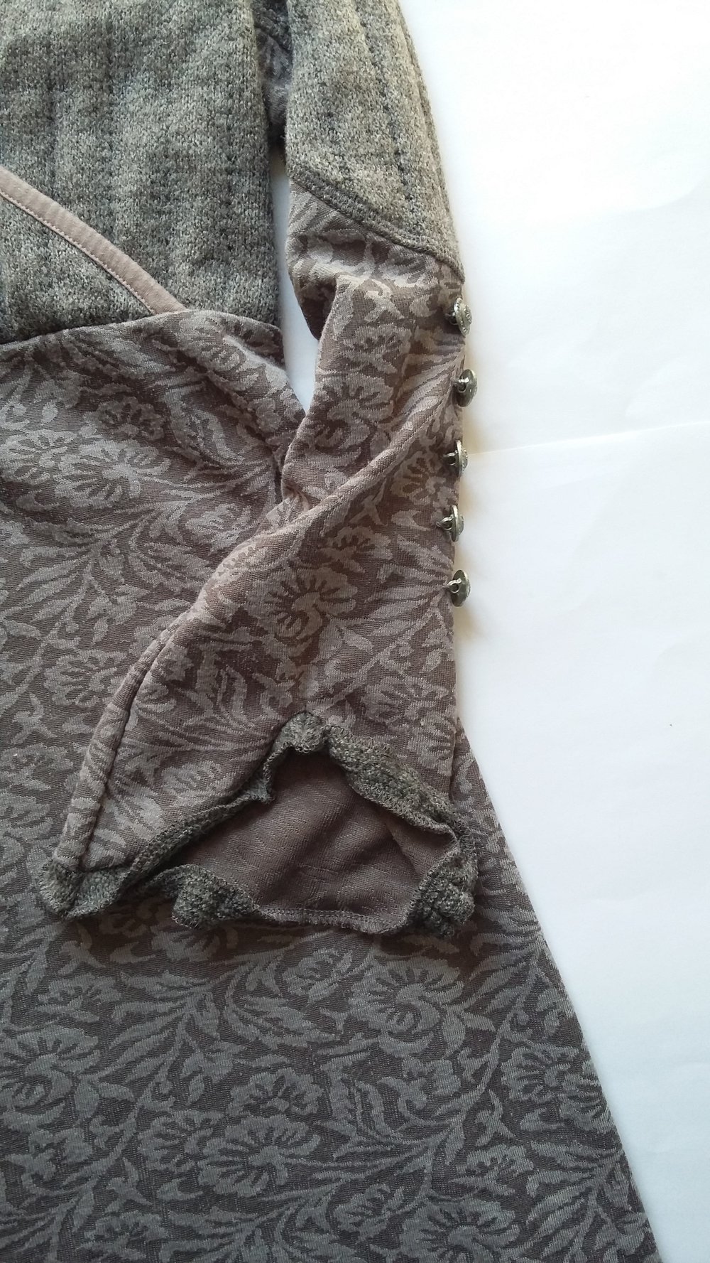 NEU Shirtkleid von BOYSEN'S Gr. 38 S grau aubergine