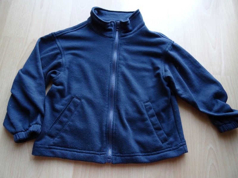 Strickjacke, Sweatjacke blau Gr. 98
