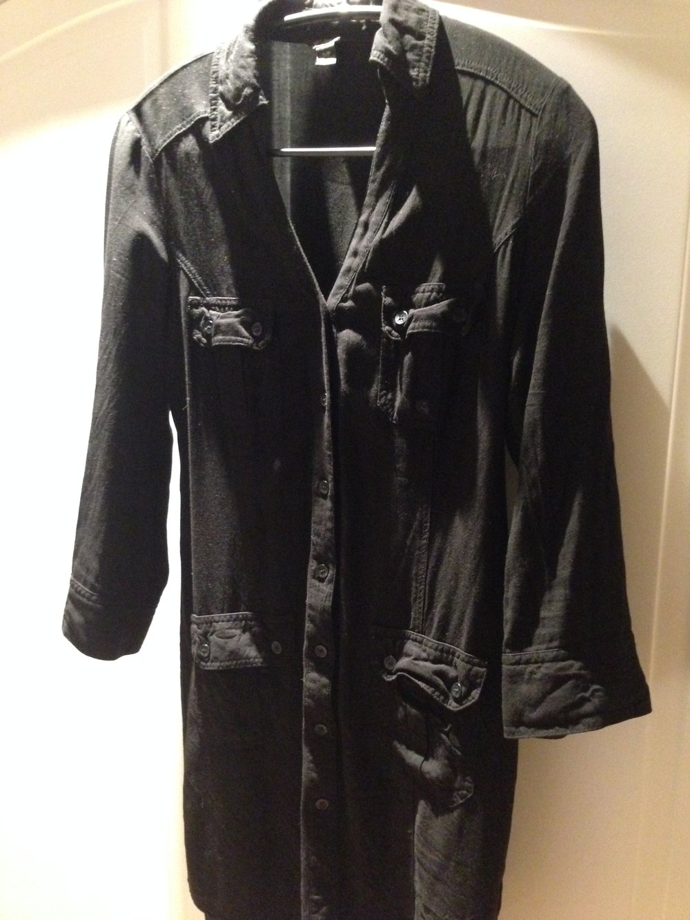 Blusenkleid, kurz, schwarz, Guess