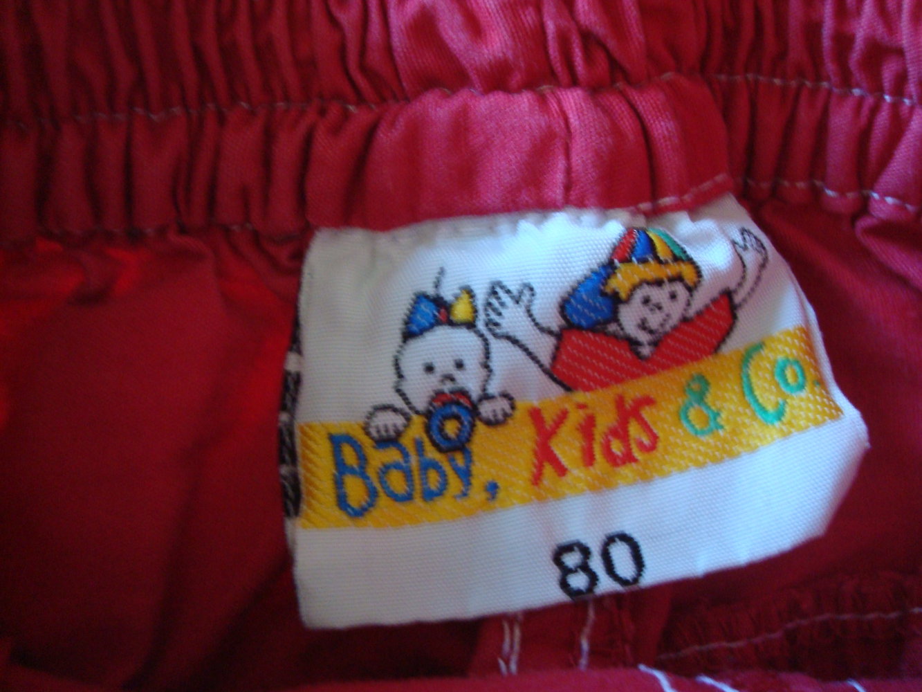 Sommerhose in Rot Gr. 86