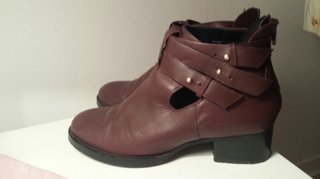 Ankle Boots After all Leder Stiefeletten cut out Asos Braun