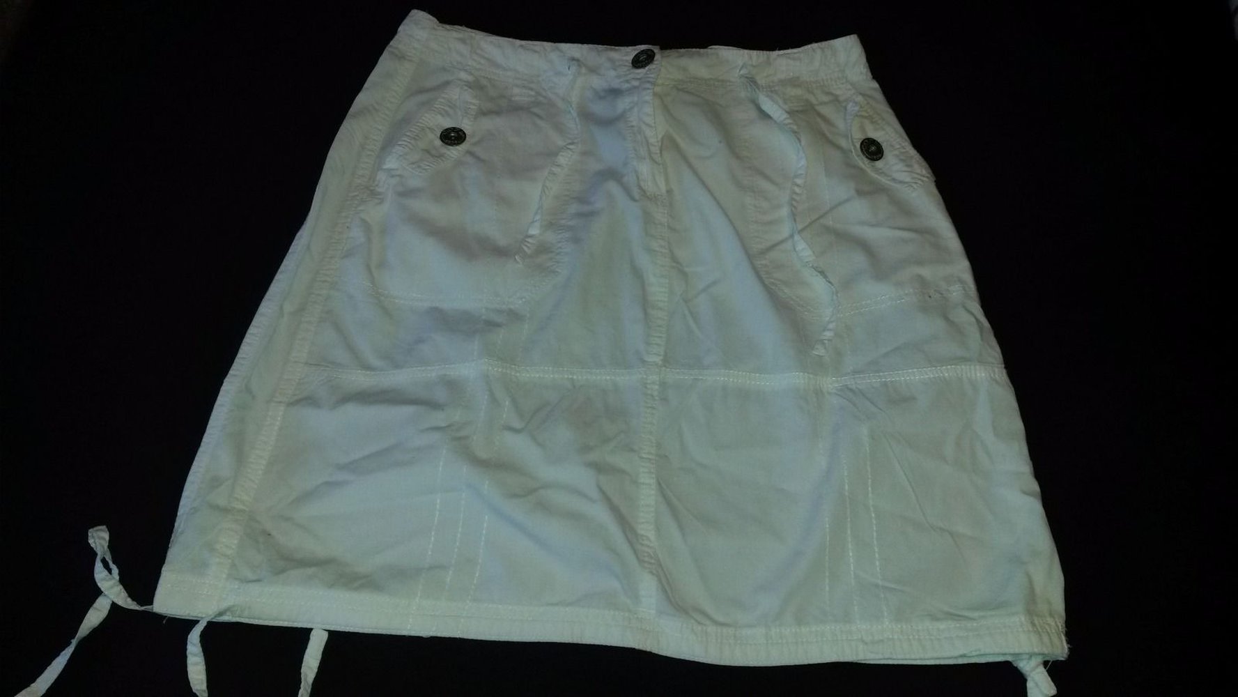 knielanger weißer Rock, Größe 38 