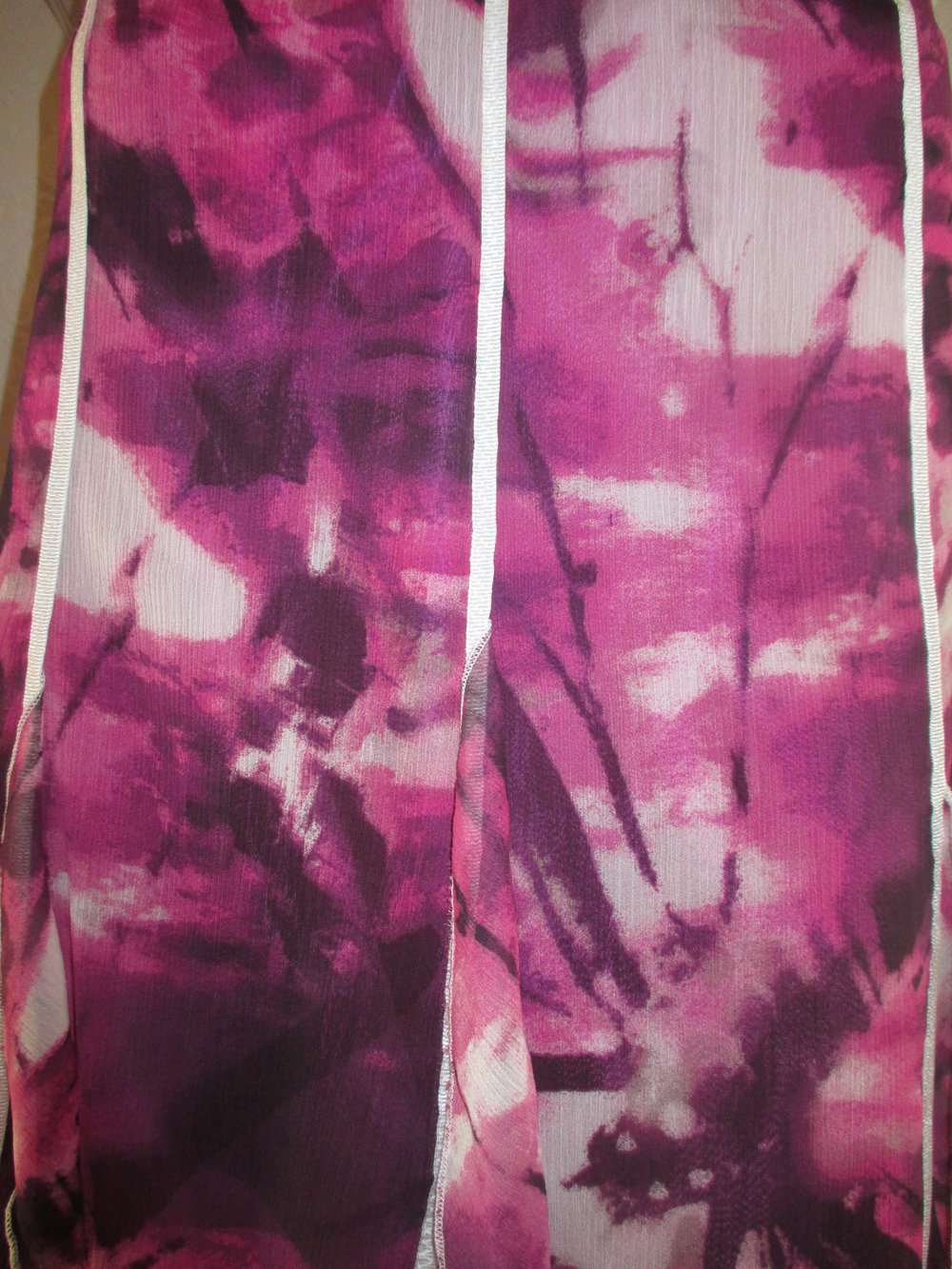 NEU * Seiden Chiffon * Crepe de Chinè * Zipfel * Rock im Batik- Style 