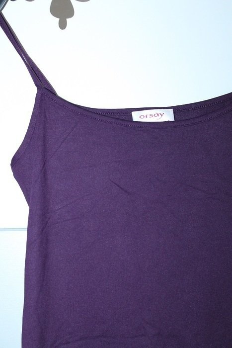 süßes Spaghettiträger Oberteil in Lila