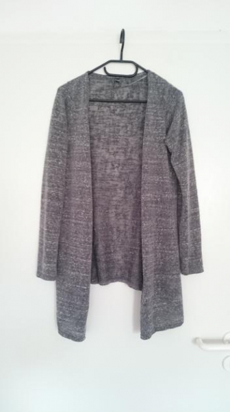 grau melierter Cardigan